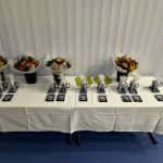 Kasseler Polizeimeidaille und Blumensträuße